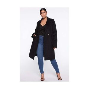🟠 Price Drop! PLUS 3X Double-Breasted Coat - Black